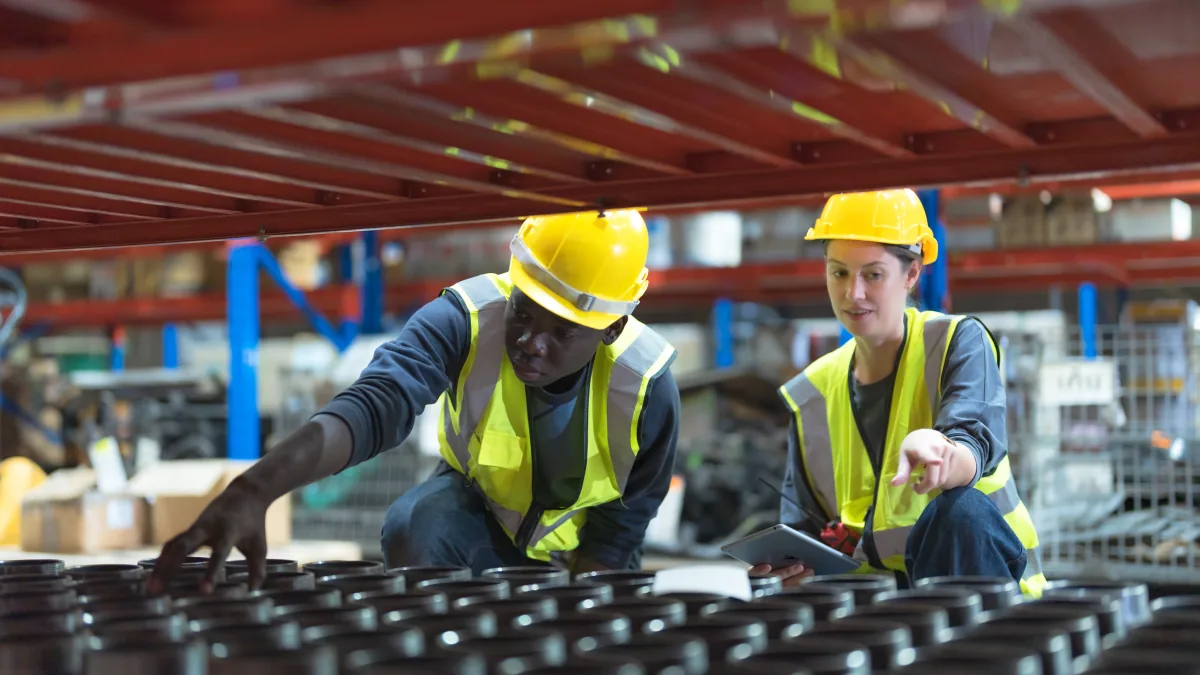 Warehouse stock control and organised inventory